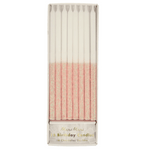 Pale Pink Glitter Dipped Candles, Shopsweetluluss