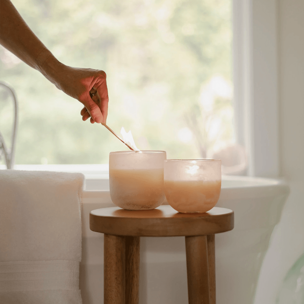 Paloma Petal Mojave Glass Candle, Shopsweetluluss