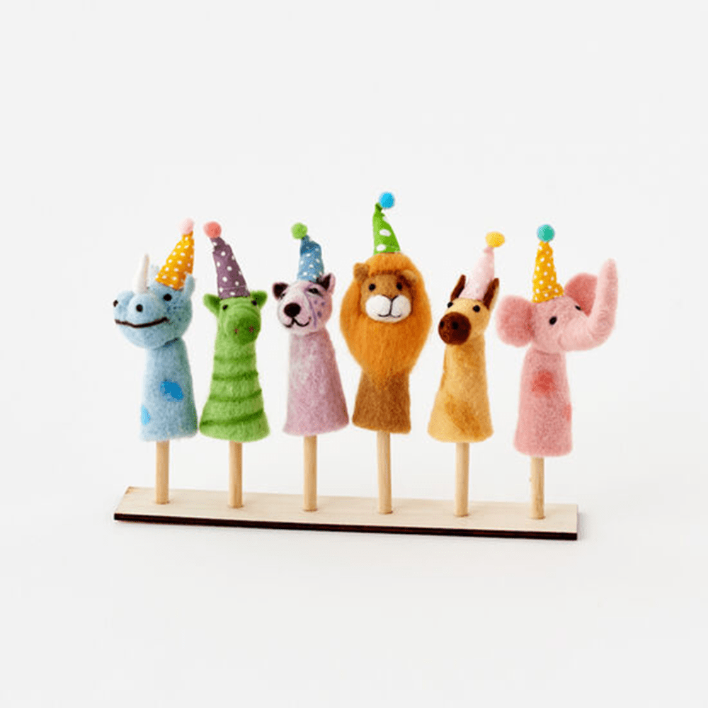 Party Animal Finger Puppet - 6 Style Options, Shopsweetluluss