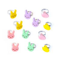 Pastel Bunnies & Chicks Rings, Shopsweetluluss