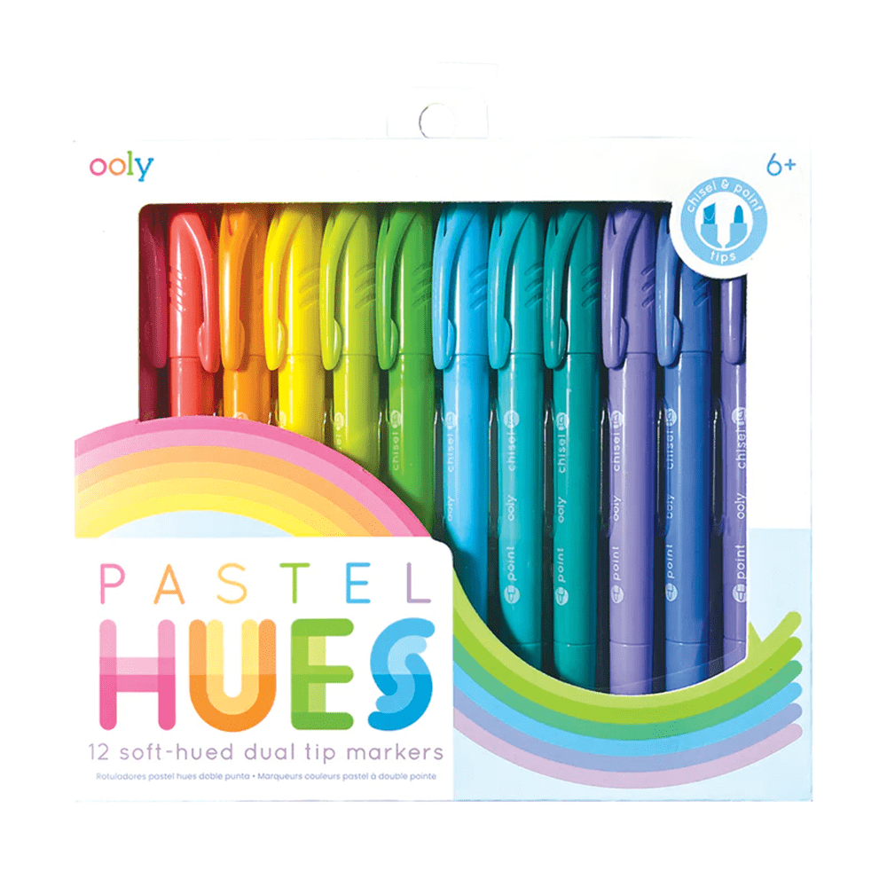 Pastel Hues Dual Tip Markers Set, Shopsweetluluss