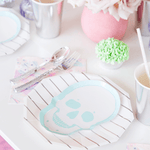 Pastel Skeleton Dessert Plates, Shopsweetluluss