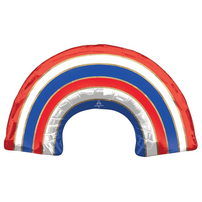 Patriotic Rainbow Foil Balloon, Shopsweetluluss