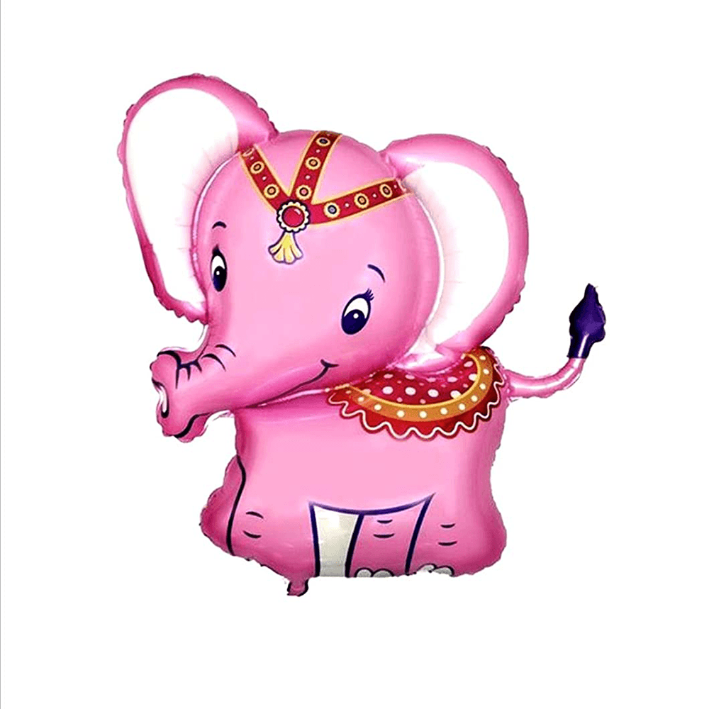 Pink Circus Elephant Foil Balloon, Shopsweetluluss