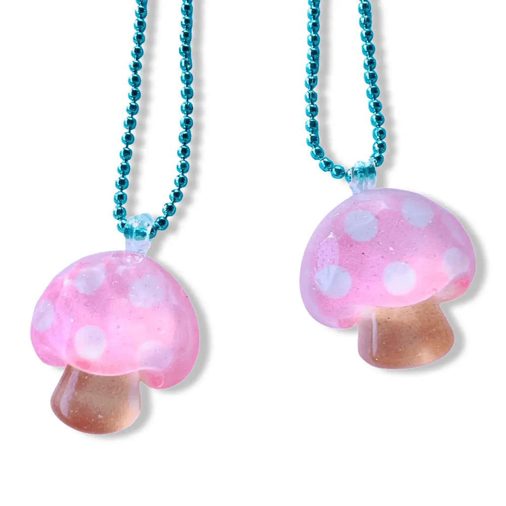 Pink Mushroom Necklace, Shopsweetluluss