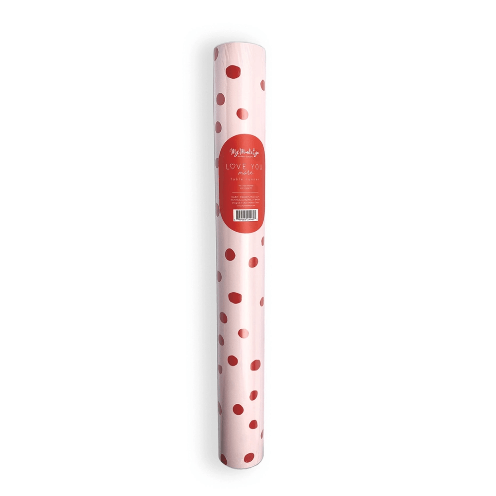 Pink & Red Polkadot Table Runner, Shopsweetluluss