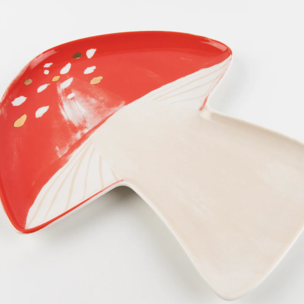 Porcelain Mushroom Plates, Shopsweetluluss