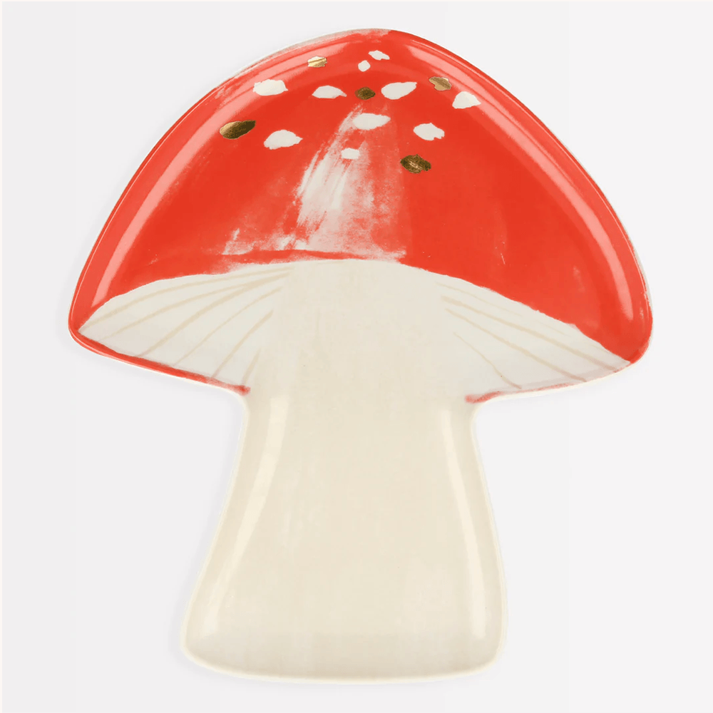 Porcelain Mushroom Plates, Shopsweetluluss