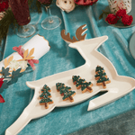 Porcelain Reindeer Plates, Shopsweetluluss