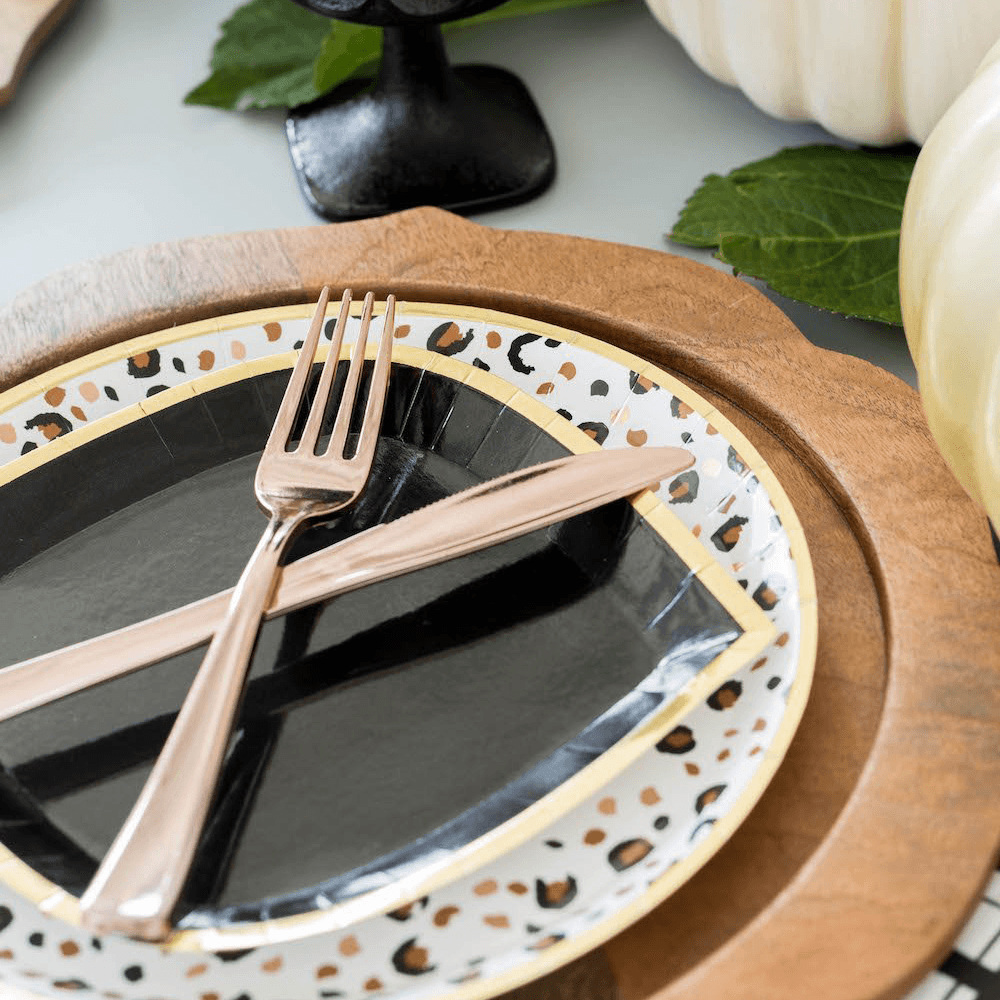 Posh Noir Plates - 3 Size Options, Shopsweetluluss