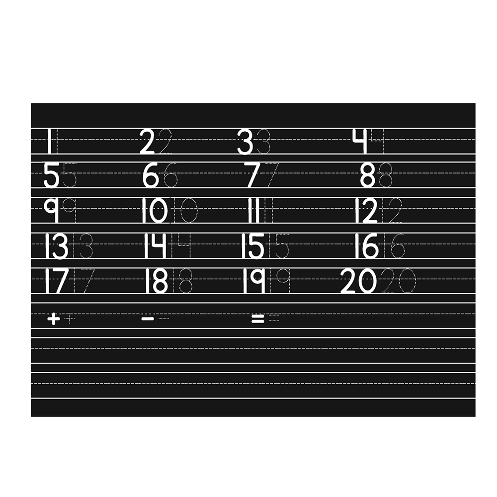 Practice Numbers Chalkboard Placemat, Shopsweetluluss