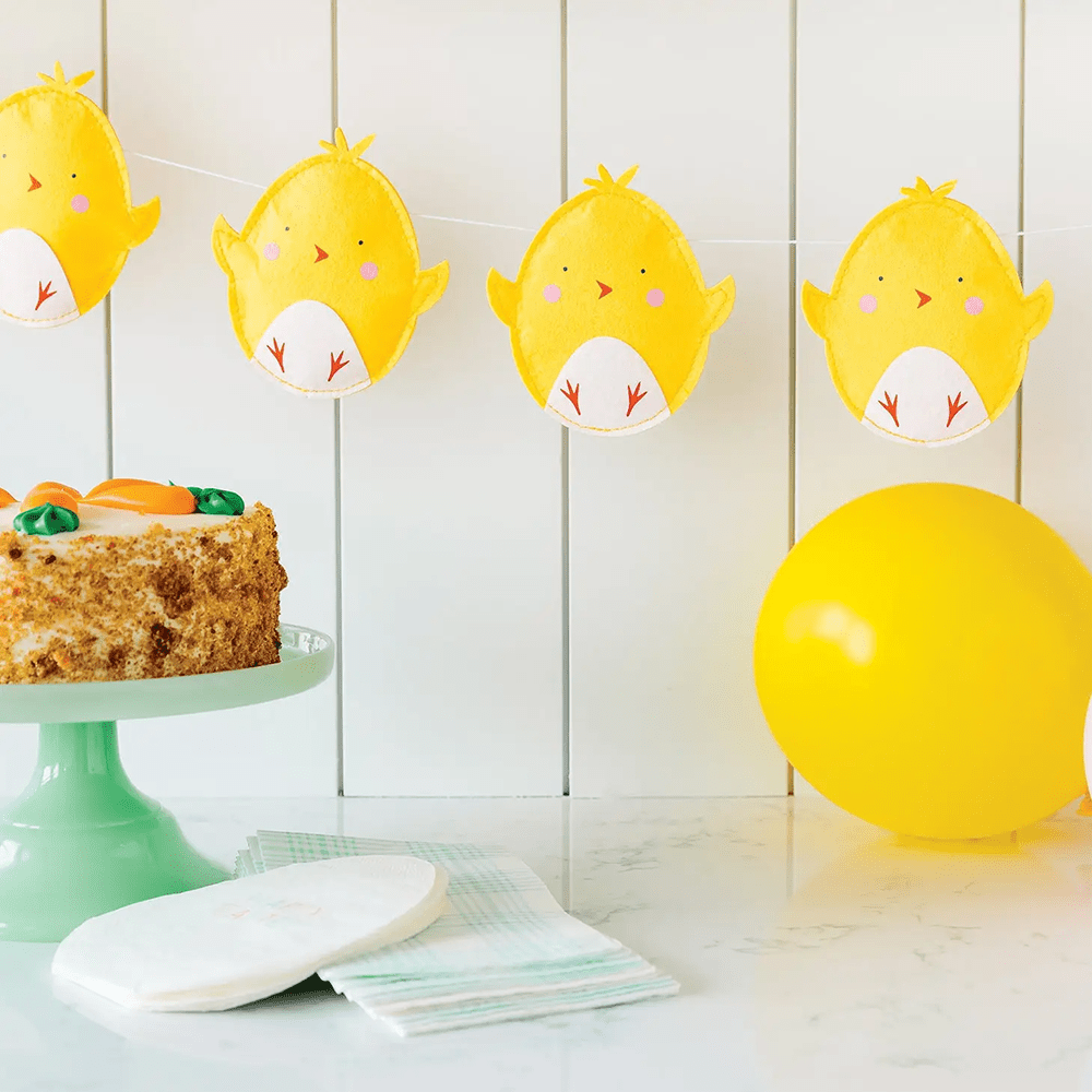 Puffy Felt Chick Banner, Shopsweetluluss