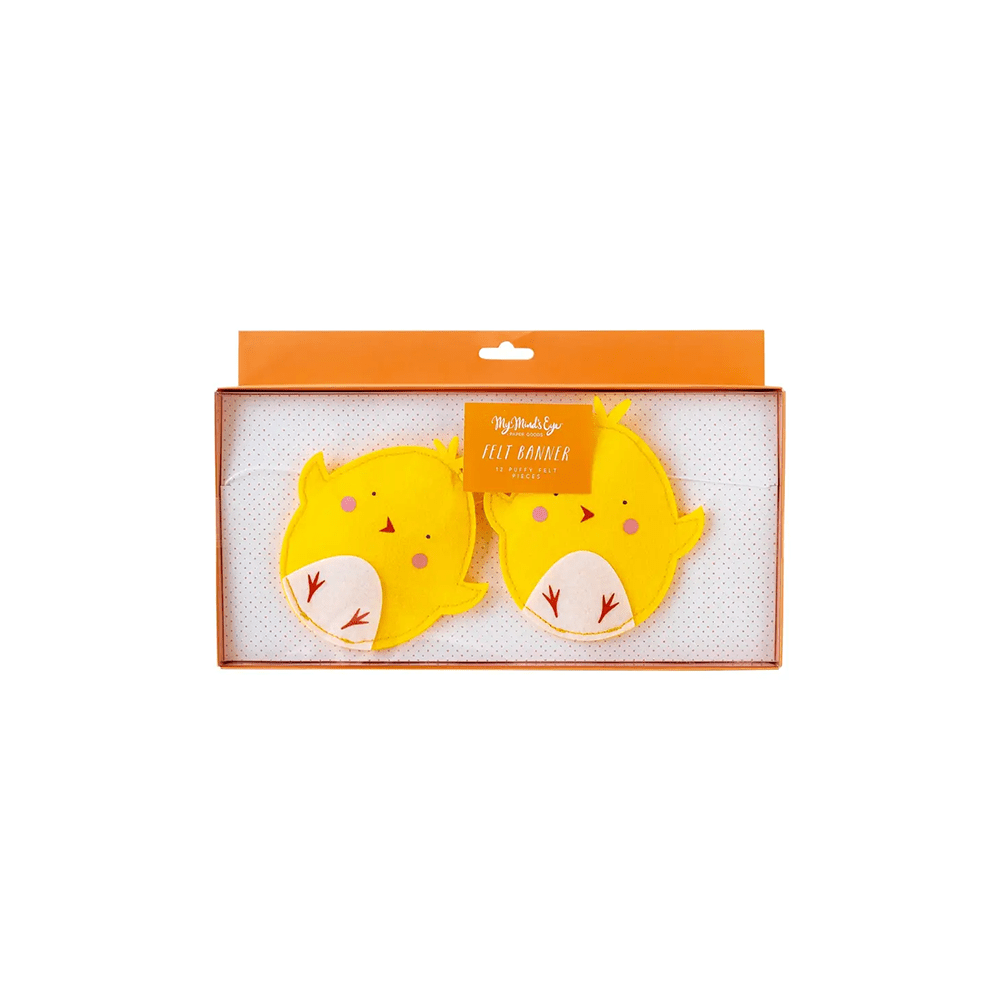 Puffy Felt Chick Banner, Shopsweetluluss