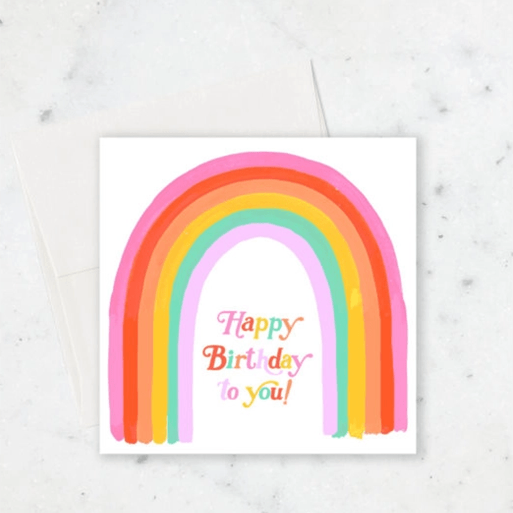 Rainbow Birthday Card, Shopsweetluluss