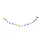Rainbow Pom Pom Wool Felt Garland, Shopsweetluluss