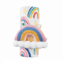 Rainbow Swaddle & Rattle Set, Shopsweetluluss