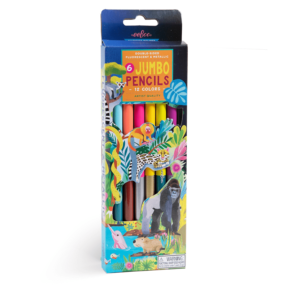 Rainforest Jumbo Double-Sided Pencils, Shopsweetluluss