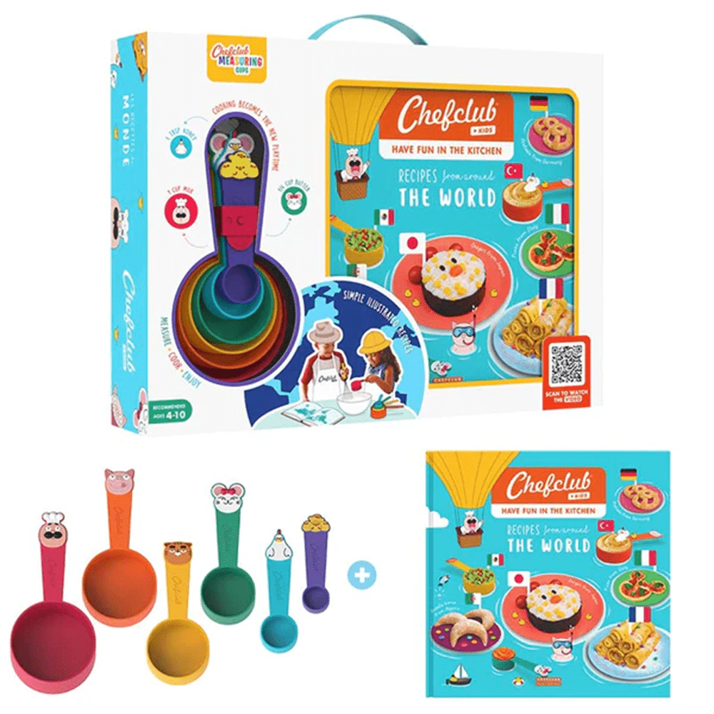 Recipes from Around the World & Measuring Cup Set, Shopsweetluluss
