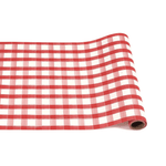 Red Painted Check Paper Runner, Shopsweetluluss