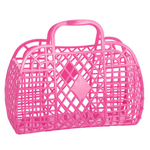 Retro Basket Jelly Bag - Berry Pink, Shopsweetluluss