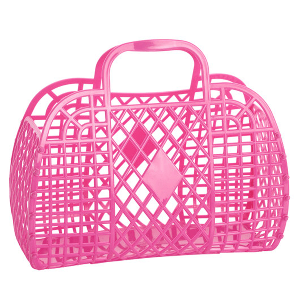 Retro Basket Jelly Bag - Berry Pink, Shopsweetluluss