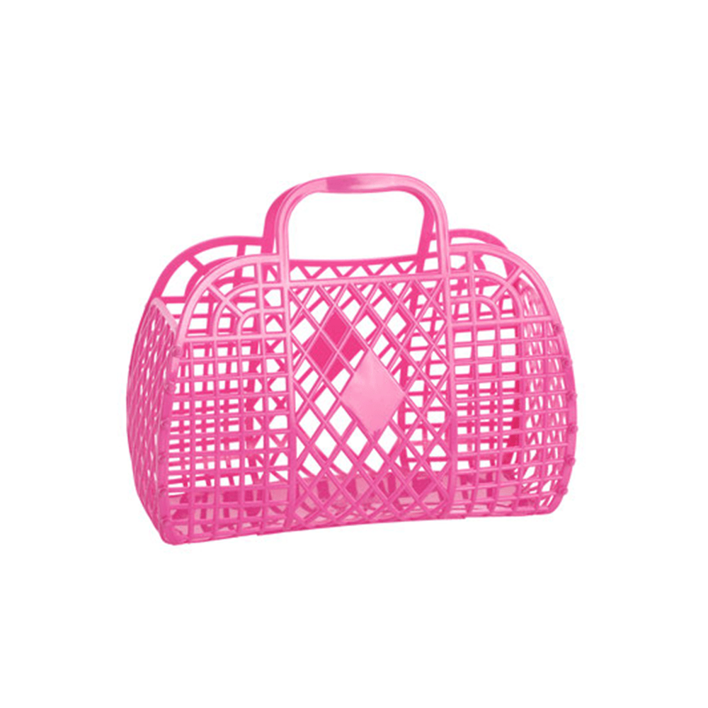 Retro Basket Jelly Bag - Berry Pink, Shopsweetluluss