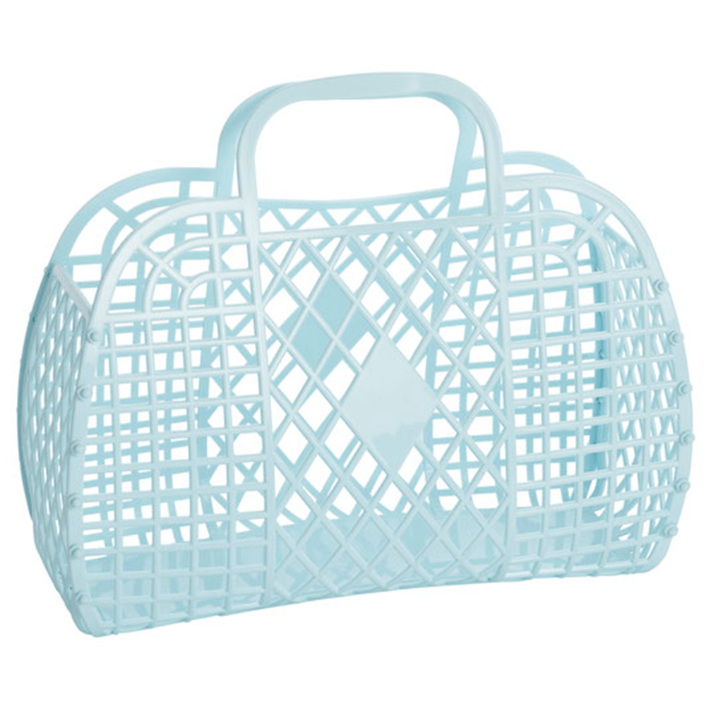 Retro Basket Jelly Bag, Blue, Shopsweetluluss