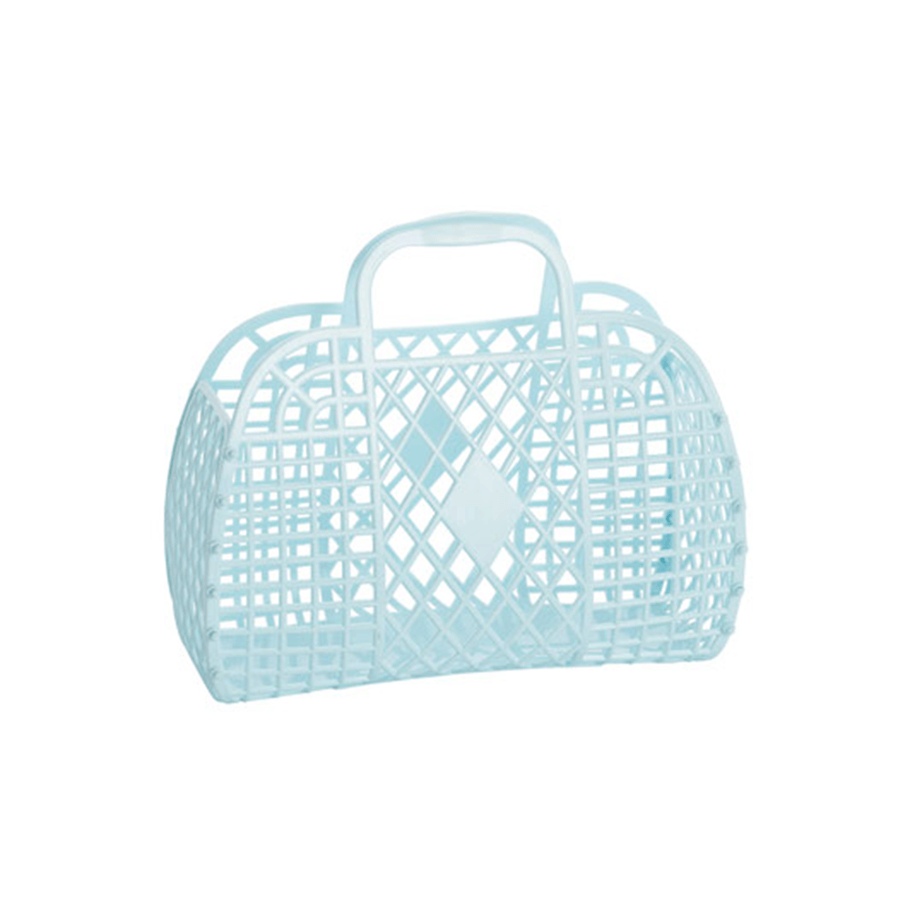 Retro Basket Jelly Bag, Blue, Shopsweetluluss