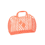 Retro Basket Jelly Bag, Neon Orange, Shopsweetluluss