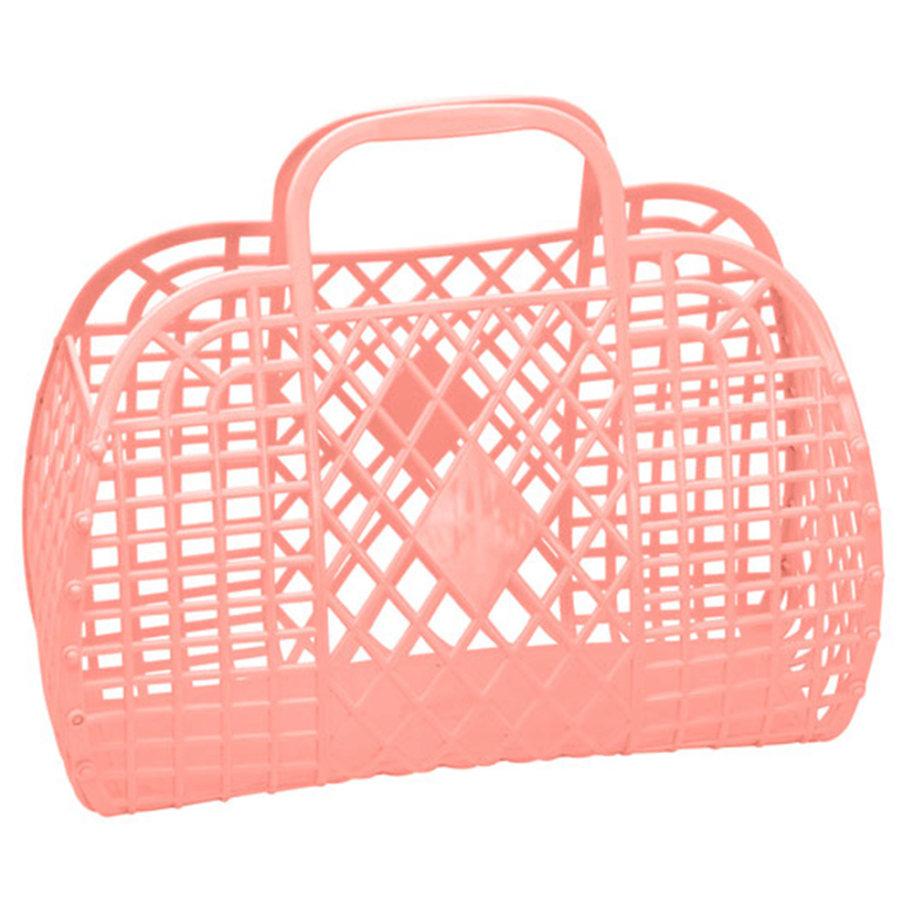 Retro Basket Jelly Bag, Peach, Shopsweetluluss