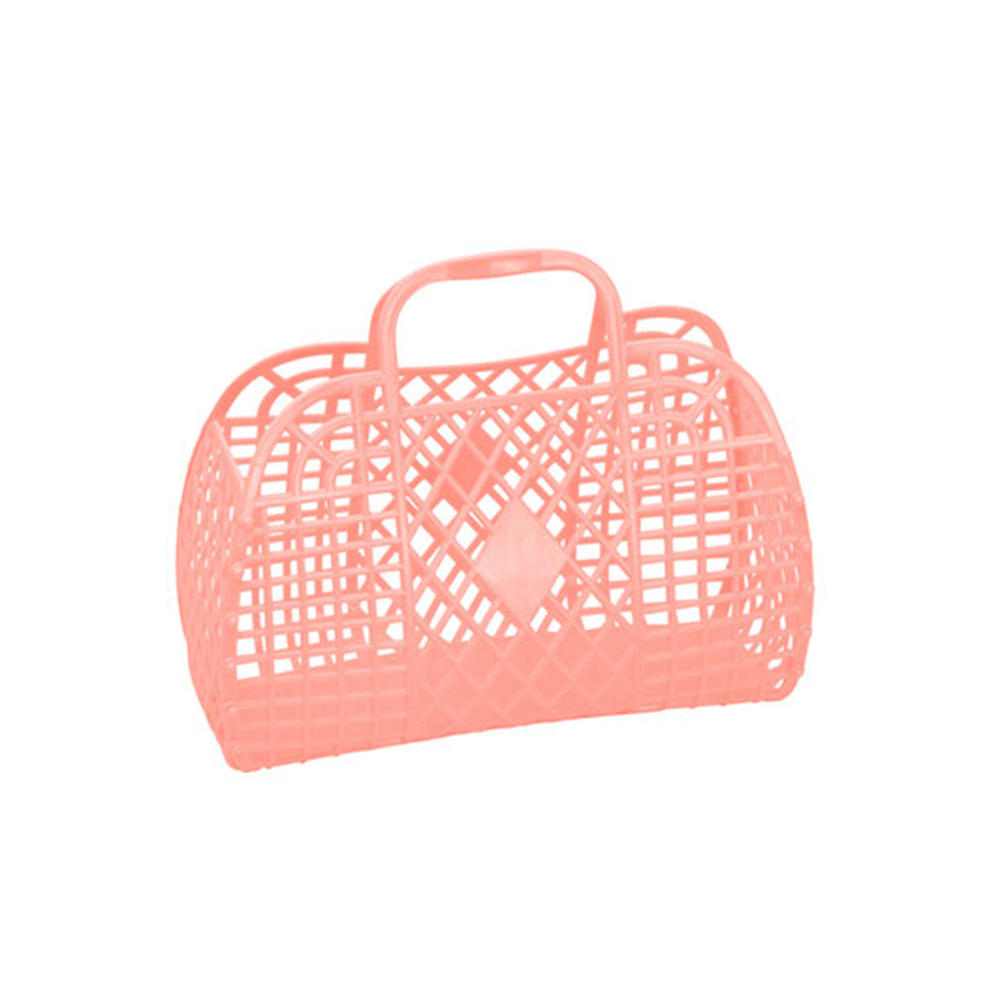 Retro Basket Jelly Bag, Peach, Shopsweetluluss