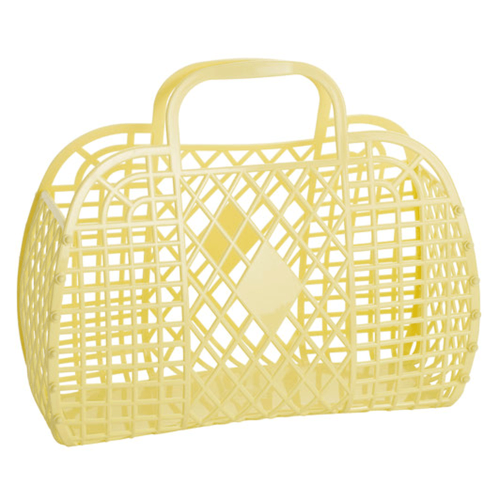 Retro Basket Jelly Bag, Yellow, Shopsweetluluss