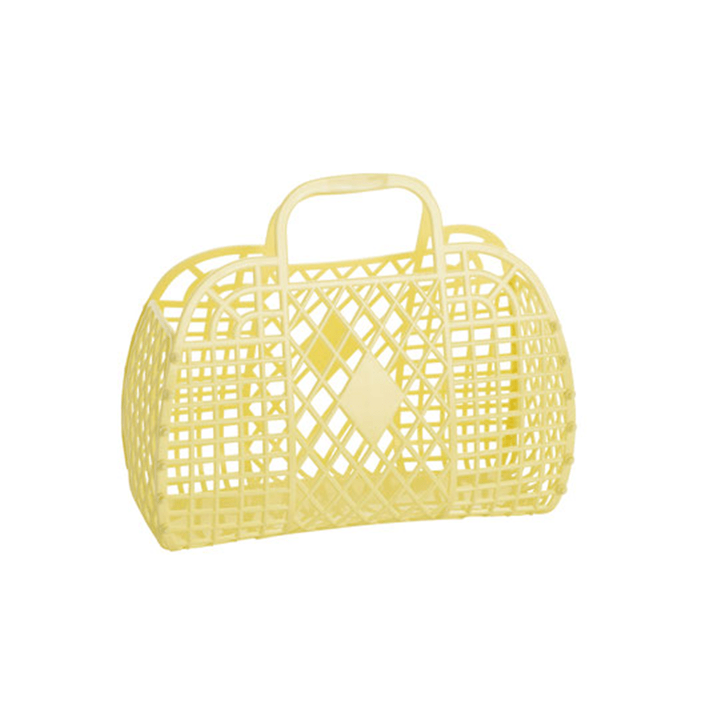Retro Basket Jelly Bag, Yellow, Shopsweetluluss