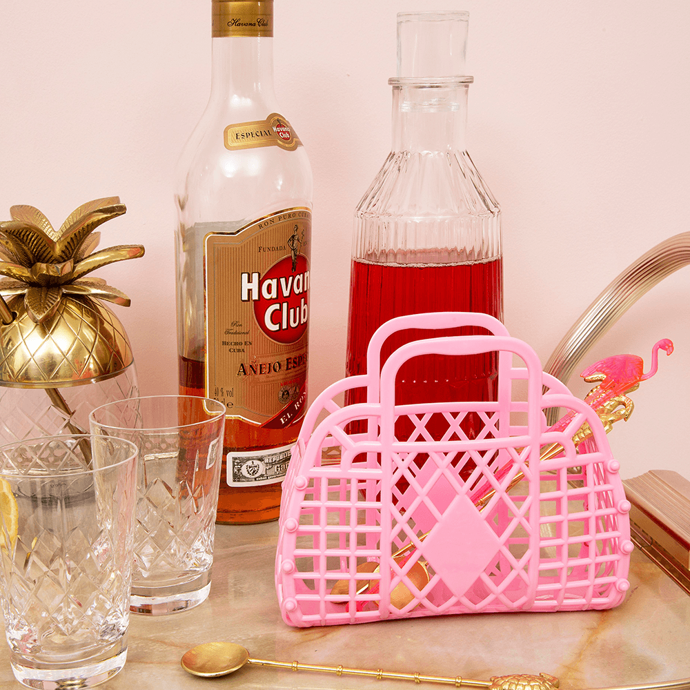 Mini Retro Basket Jelly Bag - Lilac, Shopsweetluluss