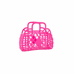Retro Basket Jelly Bag, Mini - Berry Pink, Shopsweetluluss