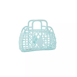Retro Basket Jelly Bag, Mini - Blue, Shopsweetluluss