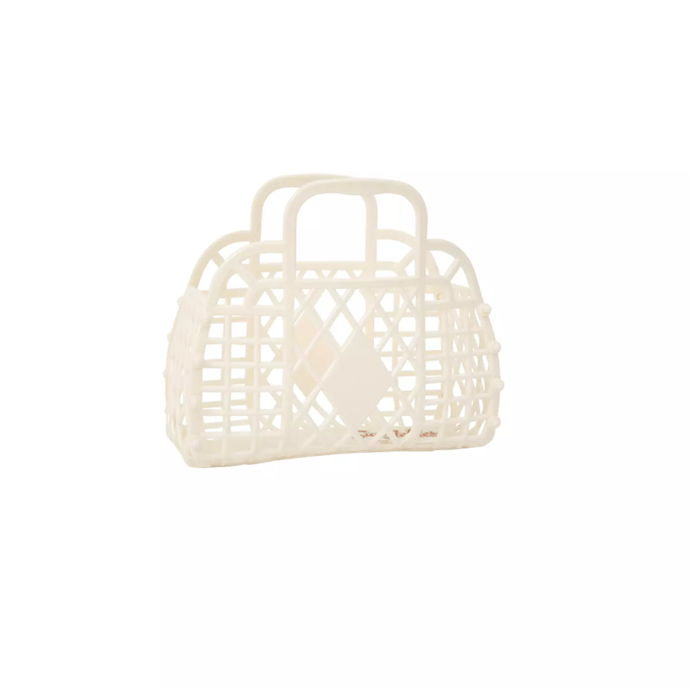 Retro Basket Jelly Bag, Mini - Cream, Shopsweetluluss