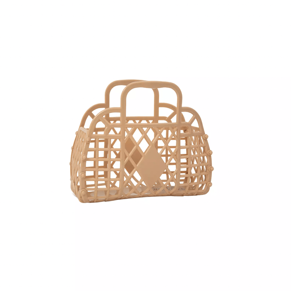 Retro Basket Jelly Bag, Mini - Latte, Shopsweetluluss