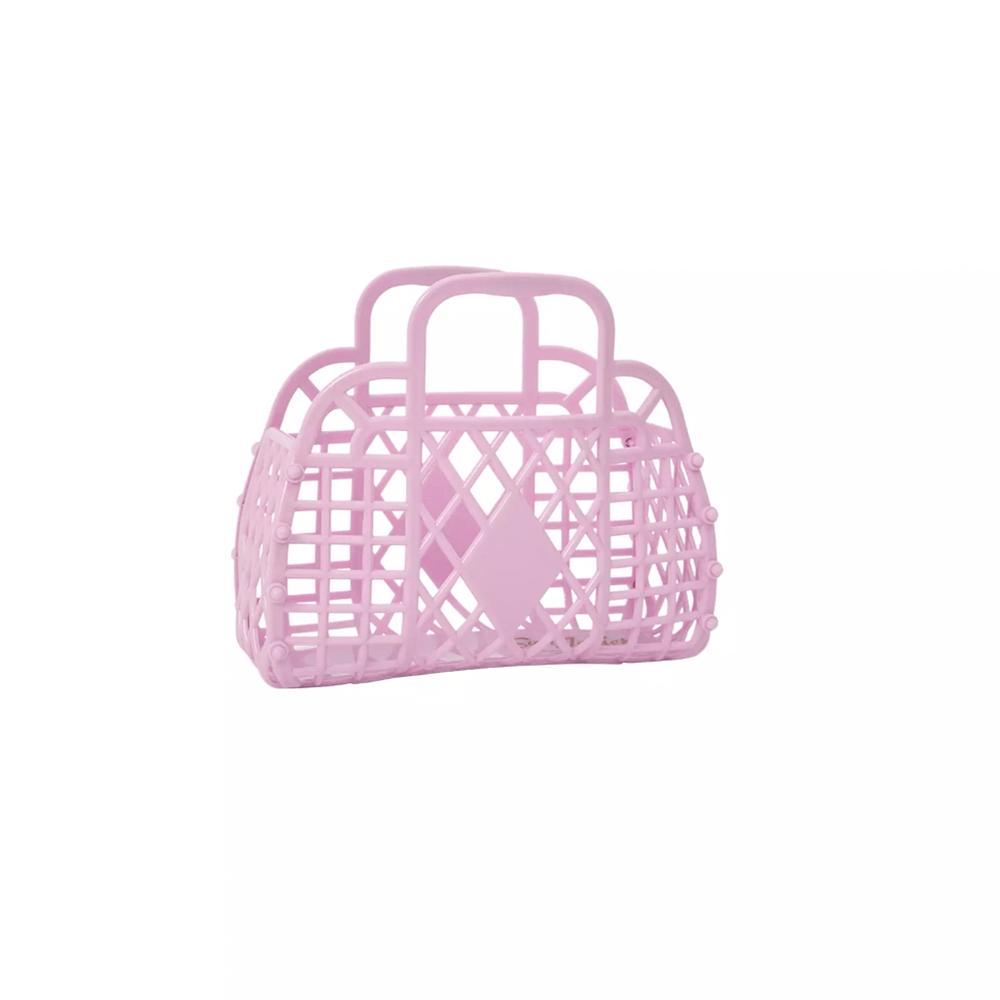 Mini Retro Basket Jelly Bag - Lilac, Shopsweetluluss