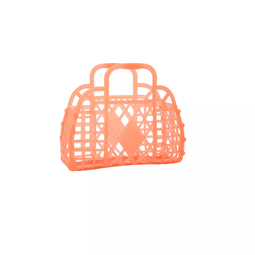 Retro Basket Jelly Bag, Mini - Neon Orange, Shopsweetluluss