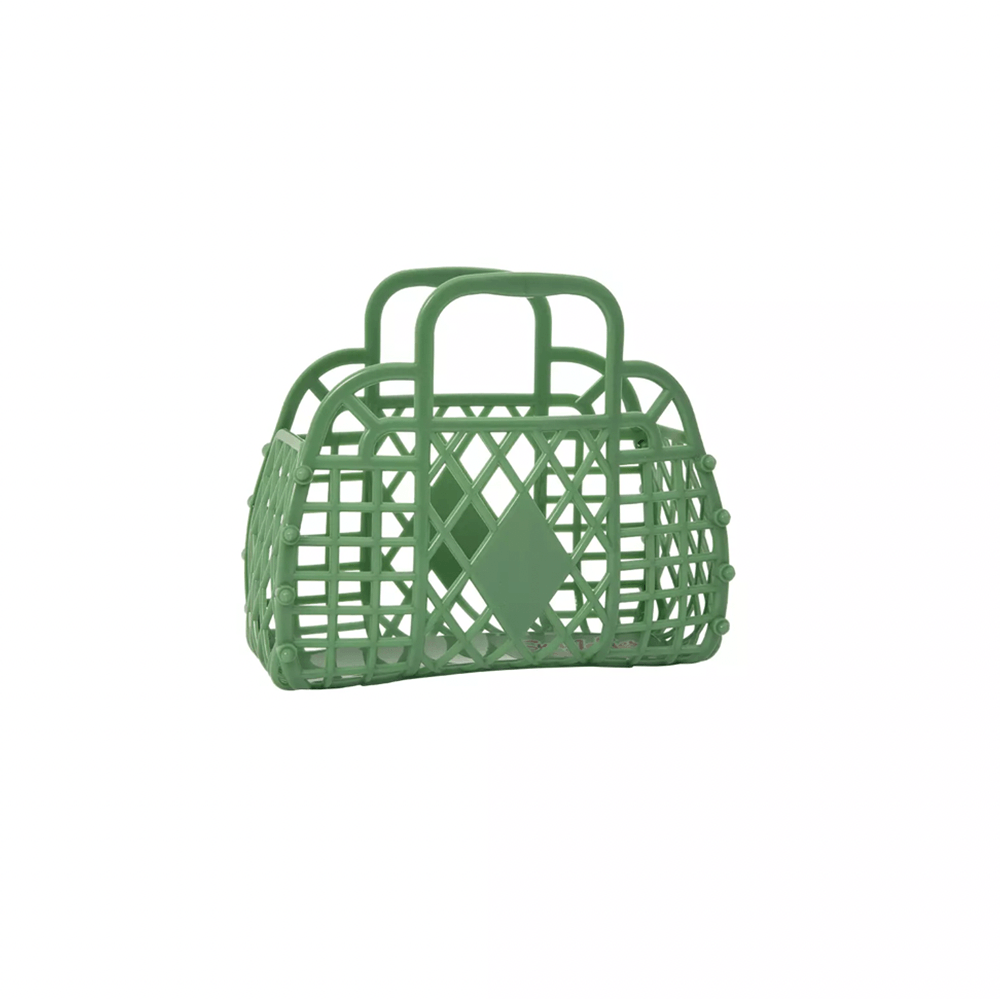 Retro Basket Jelly Bag, Mini - Olive, Shopsweetluluss