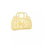 Retro Basket Jelly Bag, Mini - Yellow, Shopsweetluluss
