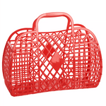 Retro Basket Jelly Bag, Red - 2 Sizes, Shopsweetluluss