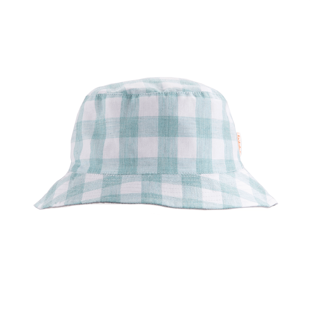 Retro Check Sun Hat, Blue - 2 Size Options, Shopsweetluluss