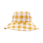 Retro Check Sun Hat, Yellow - 2 Size Options, Shopsweetluluss