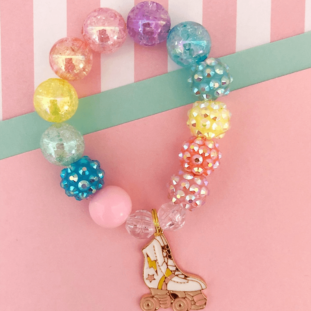 Roller Skate Charm Bracelet - 3 Size Options, Shopsweetluluss