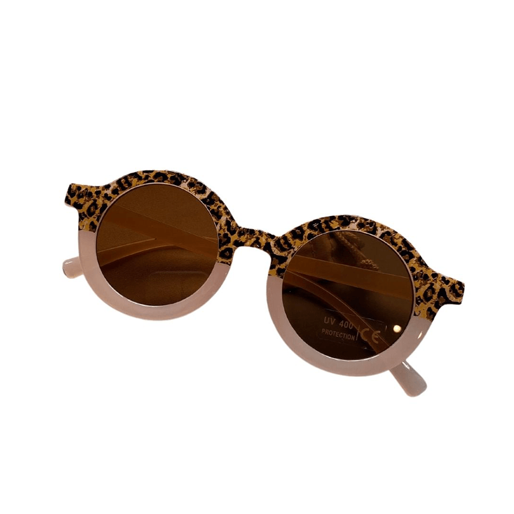 Round Leopard Sunglasses - Beige, Shopsweetluluss