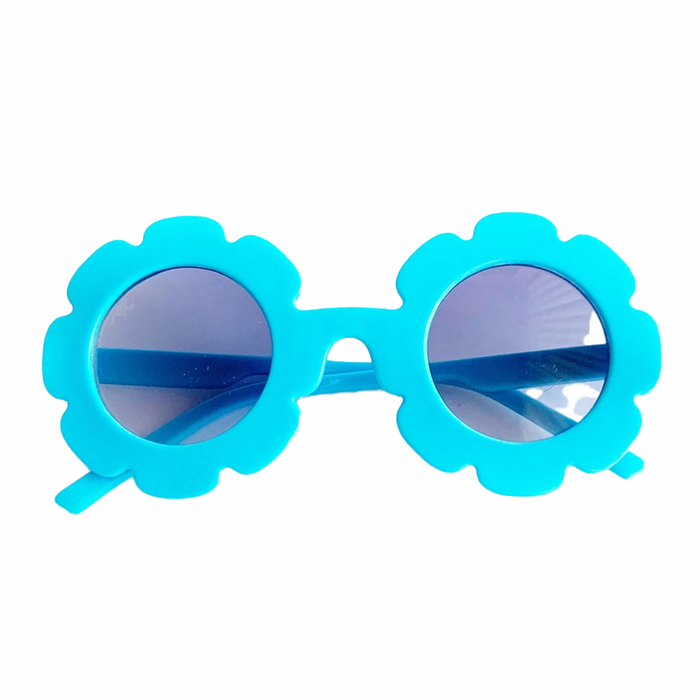 Round Wild Flower Sunnies - Turquoise, Shopsweetluluss