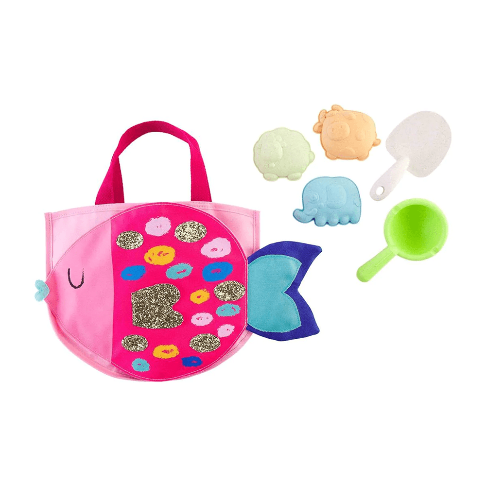 Sand Toy Tote Set - Sequin Fish, Shopsweetluluss