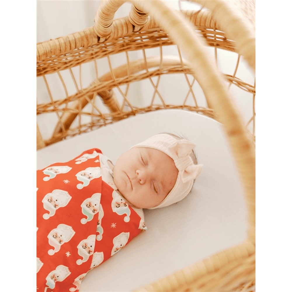 Santa Faces Swaddle Blanket, Shopsweetluluss